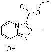 structure of CAS# 173530-73-9, 8-Hydroxy-2-methylimidazo[1,2-a]pyridine-3-carboxylic acid ethyl ester