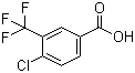 4-Chloro-3-(trifluoromethyl)benzoic acid molecular structure (CAS 1737-36-6)