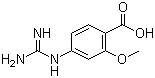 4-Guanidino-2-methoxybenzoic acid molecular structure (CAS 173731-96-9)