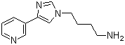 4-[4-(3-Pyridyl)imidazol-1-yl]butylamine molecular structure (CAS 173838-63-6)