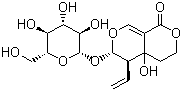 structure of CAS# 17388-39-5, Swertiamarine;Swertiamaroside; (5R,6S)-5-Ethenyl-4a-hydroxy-6-[(2S,3R,4S,5S,6R)-3,4,5-trihydroxy-6-(hydroxymethyl)oxan-2-yl]oxy-3,4,5,6-tetrahydropyrano[5,4-c]pyran-1-one