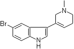 5-Bromo-3-(1,2,5,6-tetrahydro-1-methyl-3-pyridinyl)-1H-indole molecular structure (CAS 173927-72-5)