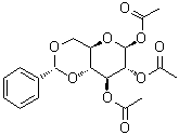 4,6-O-[(R)-Phenylmethylene]-beta-D-glucopyranose triacetate molecular structure (CAS 173936-77-1)