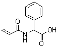 alpha-[(1-Oxo-2-propenyl)amino]benzeneacetic acid molecular structure (CAS 173947-32-5)