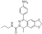 8-(4-Aminophenyl)-5-methyl-N-propyl-1,3-dioxolo[4,5-g]phthalazine-6(5H)-carboxamide molecular structure (CAS 173952-44-8)