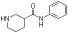 structure of CAS# 173987-10-5, N-Phenylpiperidine-3-carboxamide;Piperidine-3-carboxylic acid phenylamide