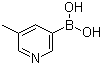 结构式 CAS# 173999-18-3, 5-甲基吡啶-3-硼酸