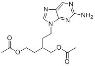 2-[2-(2-氨基-9H-嘌呤-9-基)乙基]-1,4-丁二醇1,4-二乙酸酯分子结构 (CAS 174155-69-2)