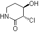 structure of CAS# 174204-83-2, 3-Chloro-4-hydroxypiperidin-2-one