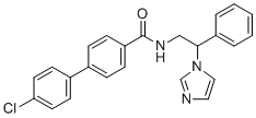 N-(2-(1H-咪唑-1-基)-2-苯基乙基)-4'-氯-[1,1'-联苯]-4-甲酰胺分子结构 (CAS 174262-13-6)