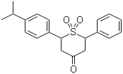 四氢-2-[4-(1-甲基乙基)苯基]-6-苯基-4H-噻喃-4-酮 1,1-二氧化物分子结构 (CAS 174493-22-2)