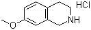 7-甲氧基-1,2,3,4-四氢异喹啉盐酸盐分子结构 (CAS 1745-05-7)