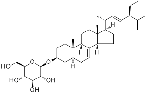 alpha-波菜甾醇葡糖苷分子结构 (CAS 1745-36-4)