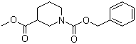 Piperidine-1,3-dicarboxylic acid 1-benzyl ester 3-methyl ester molecular structure (CAS 174543-74-9)
