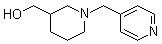 结构式 CAS# 174560-96-4, 1-(4-吡啶基甲基)-3-哌啶甲醇
