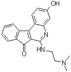 structure of CAS# 174634-08-3, 6-[[2-(Dimethylamino)ethyl]amino]-3-hydroxy-7H-indeno[2,1-c]quinolin-7-one
