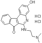 6-[[2-(Dimethylamino)ethyl]amino]-3-hydroxy-7H-indeno[2,1-c]quinolin-7-one dihydrochloride molecular structure (CAS 174634-09-4)