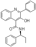 structure of CAS# 174636-32-9, 3-Hydroxy-2-phenyl-N-[(1S)-1-phenylpropyl]-4-quinolinecarboxamide;SB 223412; Talnetant