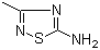 5-氨基-3-甲基-1,2,4-噻二唑分子结构 (CAS 17467-35-5)