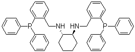 (S,S)-1,2-双[[[2-(二苯基膦基)苯基]甲基]氨基]环己烷分子结构 (CAS 174677-83-9)