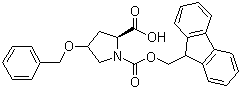 结构式 CAS# 174800-02-3, Fmoc-O-苄基-L-4-羟基脯氨酸; N-芴甲氧羰基-O-苄基-L-4-羟基脯氨酸