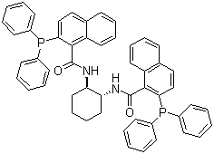 (1R,2R)-(+)-1,2-Diaminocyclohexane-N,N'-bis(2-diphenylphosphino-1-naphthoyl) molecular structure (CAS 174810-09-4)