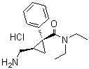 Levomilnacipran hydrochloride molecular structure (CAS 175131-60-9)