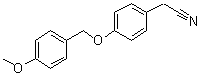 structure of CAS# 175135-47-4, 4-[(4-Methoxyphenyl)methoxy]benzeneacetonitrile