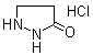 3-Pyrazolidinone hydrochloride molecular structure (CAS 1752-88-1)