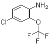 structure of CAS# 175205-77-3, 4-Chloro-2-trifluoromethoxyaniline;4-Chloro-2-(trifluoromethoxy)phenylamine