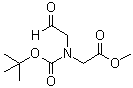 Methyl N-[[(1,1-dimethylethyl)oxy]carbonyl]-N-(2-oxoethyl)glycinate molecular structure (CAS 175211-73-1)
