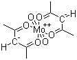 structure of CAS# 17524-05-9, Molybdenyl acetylacetonate;Molybdenum(VI)oxide bis-(2,4-pentanedionate); Bis(acetylacetonato)dioxomolybdenum(VI)