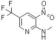 N-Methyl-3-nitro-5-(trifluoromethyl)-2-pyridinamine molecular structure (CAS 175277-21-1)