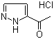 1-(1H-Pyrazol-5-yl)ethan-1-one hydrochloride molecular structure (CAS 175277-40-4)