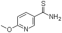 结构式 CAS# 175277-49-3, 6-甲氧基吡啶-3-硫代甲酰胺