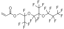 structure of CAS# 17559-01-2, 1H,1H-2,5-Di(trifluoromethyl)-3,6-dioxaundecafluorononanol acrylate;1H,1H-Perfluoro(2,5-dimethyl-3,6-dioxanonanoyl) acrylate