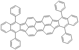 structure of CAS# 175606-05-0, 5,10,15,20-Tetraphenylbisbenzo[5,6]indeno[1,2,3-cd:1',2',3'-lm]perylene;DBP; 7,14,25,32-Tetraphenylundecacyclo[21.13.2.22,5.03,19.04,16.06,15.08,13.020,37.024,33.026,31.034,38]tetraconta-1,3,5,7,9,11,13,15,17,19,21,23,25,27,29,31,33,35,37,39-icosaene