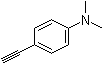structure of CAS# 17573-94-3, 4-Ethynyl-N,N-dimethylbenzenamine;4-Ethynylphenyl-N,N-dimethylamine; N,N-Methyl-4-ethynylaniline; N-(4-Ethynylphenyl)-N,N-dimethylamine; [4-(N,N-Dimethylamino)phenyl]acetylene; [p-(Dimethylamino)phenyl]acetylene; p-Ethynyl-N,N-dimethylaniline