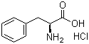 L-苯丙氨酸盐酸盐分子结构 (CAS 17585-69-2)