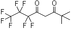 2,2-二甲基-6,6,7,7,8,8,8-七氟-3,5-辛二酮分子结构 (CAS 17587-22-3)