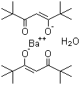 Barium bis(2,2,6,6-tetramethyl-3,5-heptanedionate) hydrate molecular structure (CAS 17594-47-7)