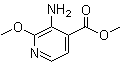 3-Amino-2-methoxy-4-pyridinecarboxylic acid methyl ester molecular structure (CAS 175965-76-1)