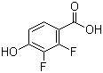 2,3-Difluoro-4-hydroxybenzoic acid molecular structure (CAS 175968-39-5)