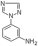 structure of CAS# 176032-78-3, 3-(1H-1,2,4-Triazol-1-yl)benzenamine;3-(1,2,4-Triazol-1-yl)aniline; 3-(1H-1,2,4-Triazol-1-yl)aniline; 3-([1,2,4]Triazol-1-yl)phenylamine
