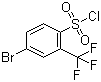 4-Bromo-2-(trifluoromethyl)benzenesulfonyl chloride molecular structure (CAS 176225-10-8)