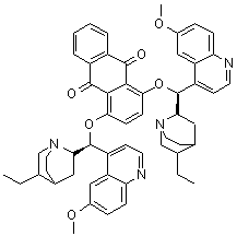 1,4-Bis(dihydroquinidine)anthraquinone molecular structure (CAS 176298-44-5)