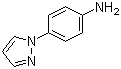 structure of CAS# 17635-45-9, 4-(1H-Pyrazol-1-yl)aniline;1-(4-Aminophenyl)pyrazole