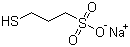 结构式 CAS# 17636-10-1, 3-巯基-1-丙磺酸钠; 3-巯基丙烷磺酸钠盐; MPS
