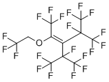 4-(Trifluoromethyl)-2-(2,2,2-trifluoroethoxy)-3-(heptafluoroisopropyl)-1,1,1,4,5,5,5-heptafluoro-2-pentene molecular structure (CAS 176374-86-0)