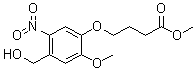 Methyl 4-(4-hydroxymethyl-2-methoxy-5-nitrophenoxy)butyrate molecular structure (CAS 176375-43-2)